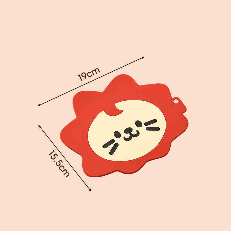 

Cartoon Silicone Coasters Anti-scald Waterproof Heat-resistant Placemats Creative Household Thickening Heat Insulation Cups