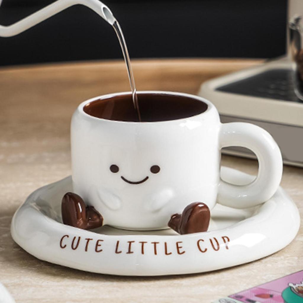Cartoon Paar Keramiktasse Kreative Kaffee Milch Tee Wasser Tasse Niedliche Kinder Frühstückstasse Haushaltsgeschirr
