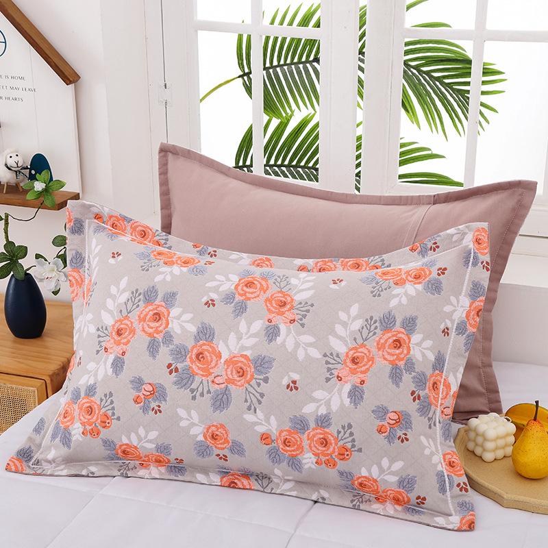2 Piece Adult Children Household Cotton Gauze Pillowcase Fixed Not Falling Lace Couple Home Hotel Decor