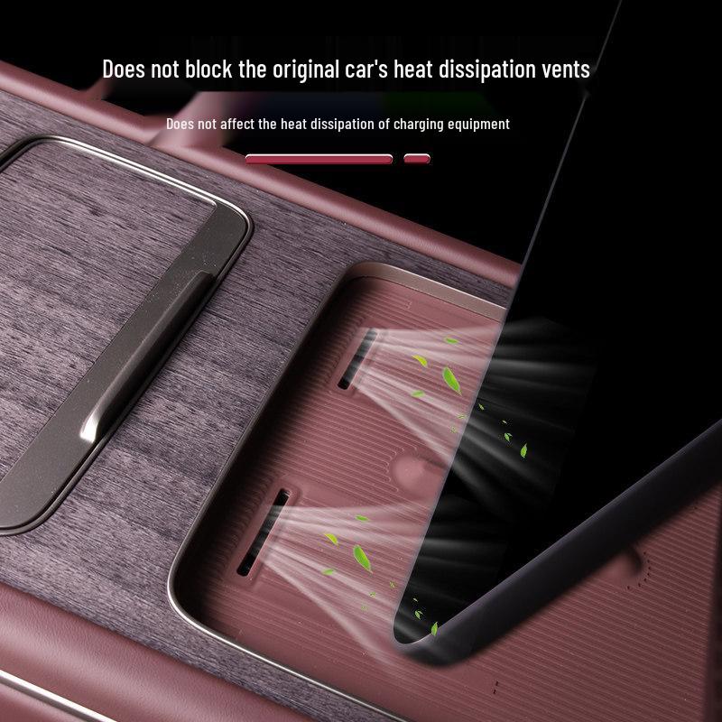 Nio ES8 Wireless Charging Silicone Pad for Center Console Cup Holder - Fits 26 Models, Protects & Enhances Car Interior
