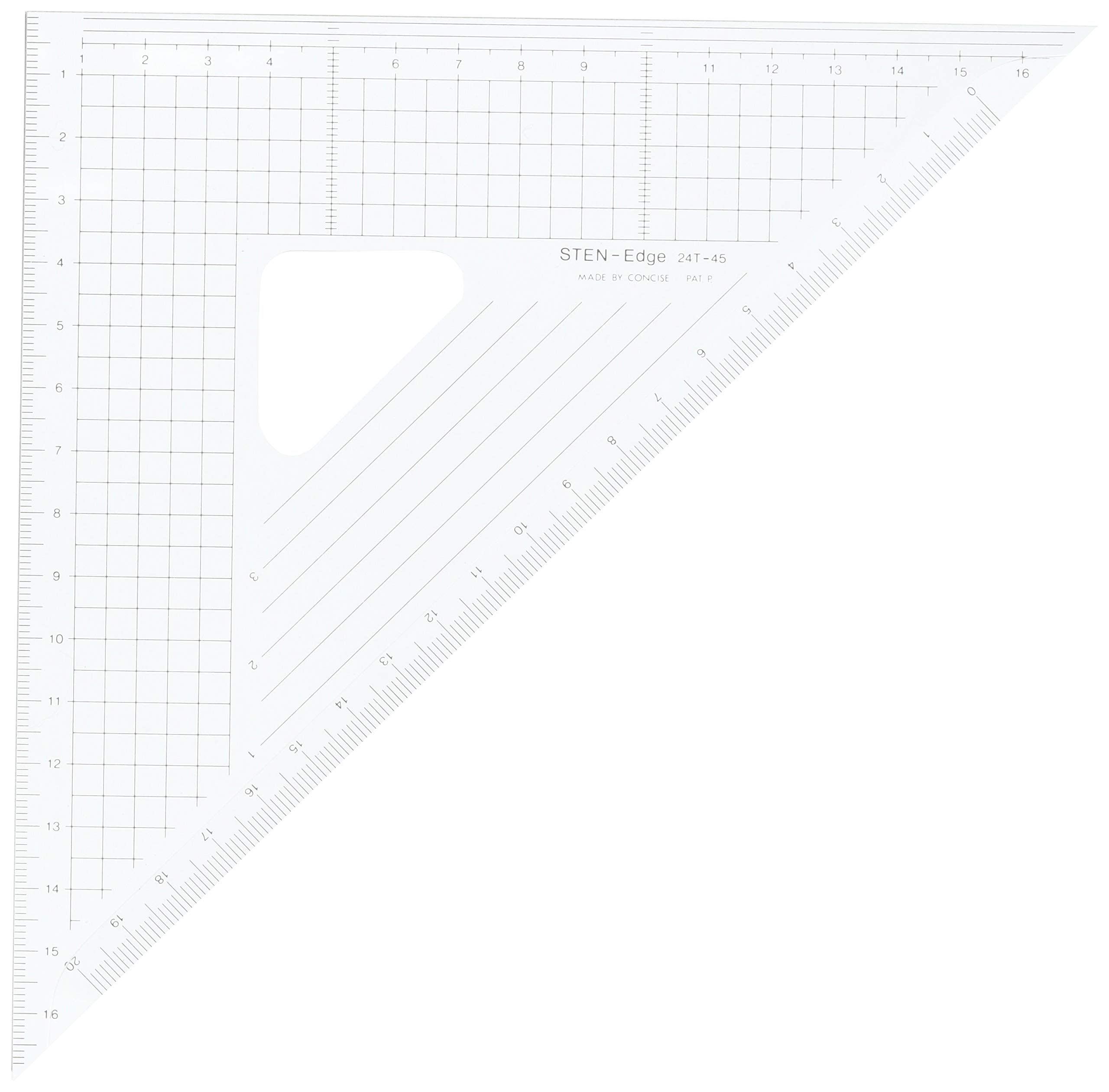 

Concise Ruler Stainless Edge Scale 100072 24T-45