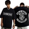 Sommer Herren Buchstaben Schädel Print Rundhals T-Shirt Hip-Hop Punk 100% Reine Baumwolle Street Urlaub Kurzarm Top Übergröße