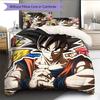 Dragon Ball Cartoon Son Goku Pattern Bedding Home Decoration Birthday Gift (1 * duvet cover + 2 * pillowcase, without core)