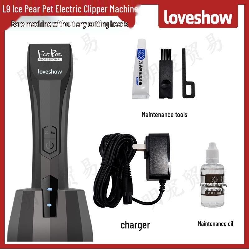 Akeme LOVESHOW Pet Electric Hair Clipper L9 - Cat & Dog Trimmer Shaver with Shear Hair Retention Blade Head