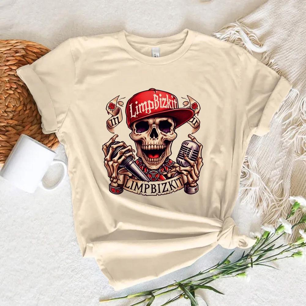 

Жіночі футболки Limp Bizkit Японська футболка для дівчини Вуличний одяг Одяг аніме Повсякденні футболки Дихаюча хіп-хоп футболка 3XL