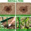 8Pcs Garden Stakes Coated Steel Plant Pole For Fixing Trees And Plants, Tomato Sticks Supports For Potted, Yard Plant Support