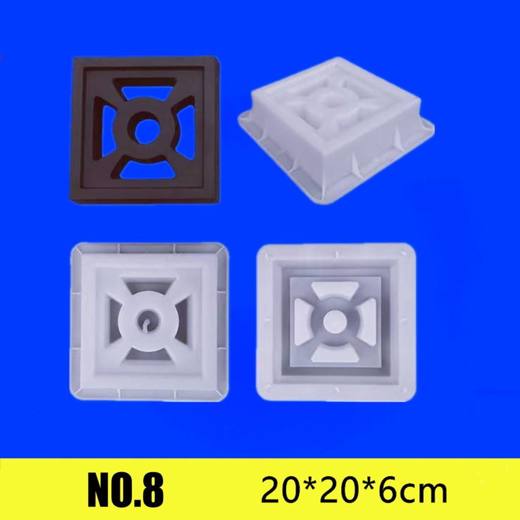 20*20*6cm Cement Mold Hollow Plastic Brick Mold Grid Background Wall Decoration Garden Window Flower Fence Wall Mold