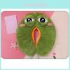 Pepe Sad Frog U-shaped Pillow Green Plush Portable Comfortable Travel Pillow