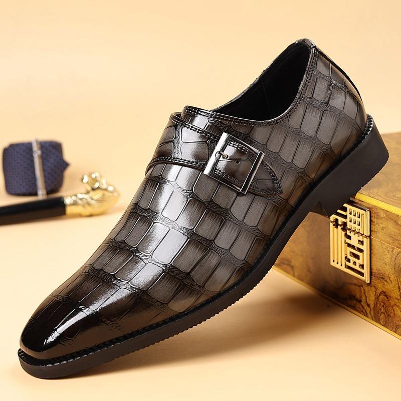 Chaussures en Cuir Homme Style Britannique Classiques Affaires Formelles Chaussures de Bureau Mocassins Homme Mode Décontractée Chaussure en Cuir Homme Chaussures Habillées Homme