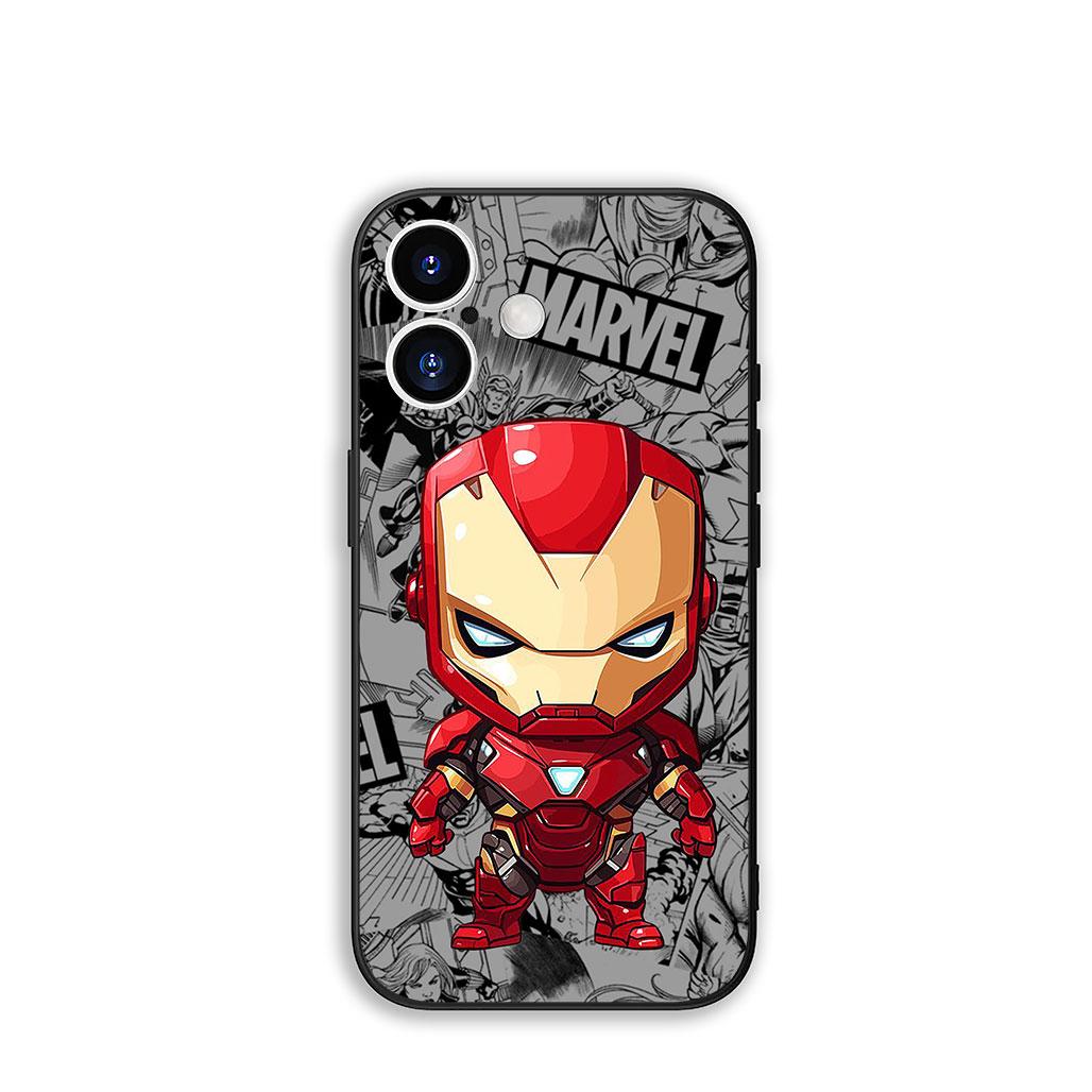 

для Apple iPhone 16 15 14 Plus 13 12 Mini 17 Pro Max + ProMax 16E Air 15+ Чехол для телефона Marvel Человек-паук Человек-паук Чехол iPhone 15 Pro Max