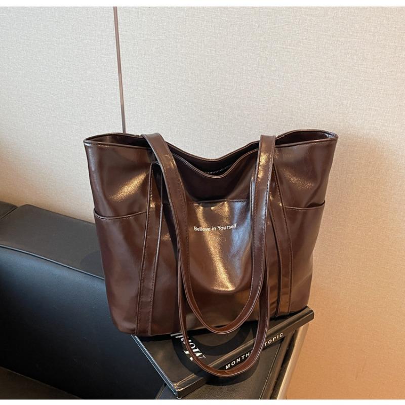 Premium sense large-capacity bag women's autumn and winter new versatile commuter bag simple shoulder tote bag