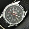 SEIKO 5 AUTOMATIC VINTAGE REFURBISHED JAPAN MENS BLACK DIAL WATCH a445839-1