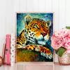 Full Square Diamond Embroidery Leopard Diamond Painting Cross Stitch Animal Rhinestone Picture