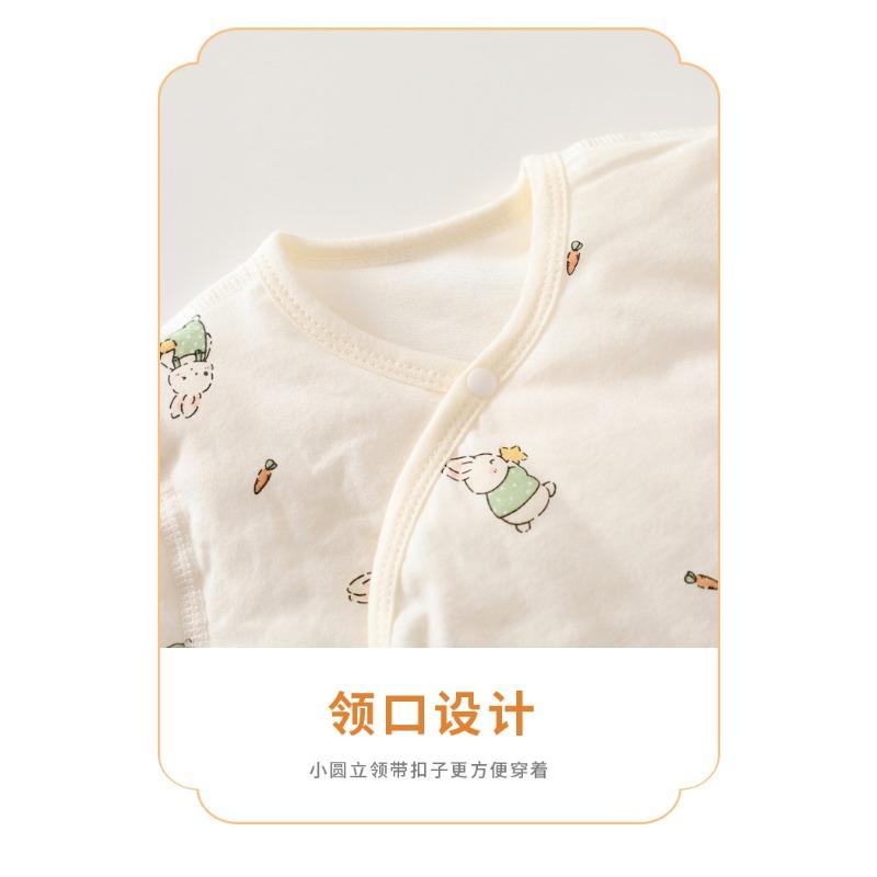 Newborn Baby Thick Padded Long Sleeve Lace Up Butterfly One Piece Cotton Romper