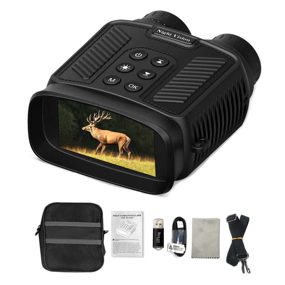

Compact Night Vision Binoculars for Adults with Infrared - Lightweight Digital Camera with10x Optical Zoom 2.5K Video Resolution чорний