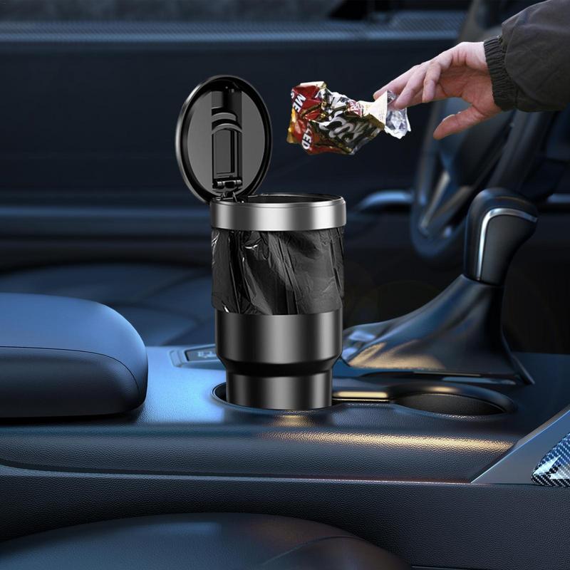Car Garbage Can Cup Holder Leak Proof Trash Bin Car Interior Accessories Cup Holder Garbage Can For Front Back Seat Accessories