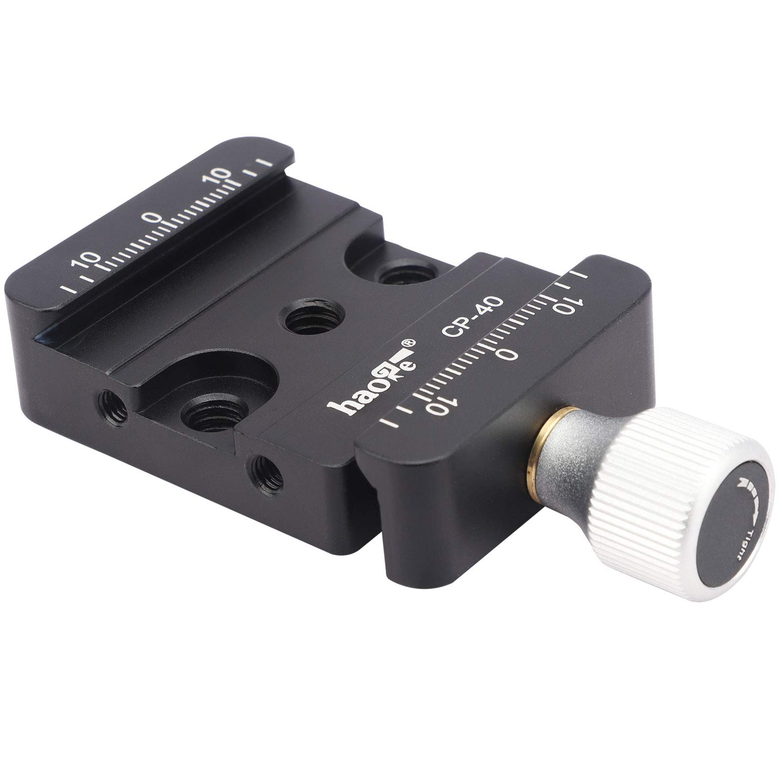 

Haoge DSLR and Mirrorless Camera Quick Release for Standard Conversion DJI Ronin ZHIYUN Crane Weebill S and Manfrotto Tripod Ball Heads CP-40 Clamp,