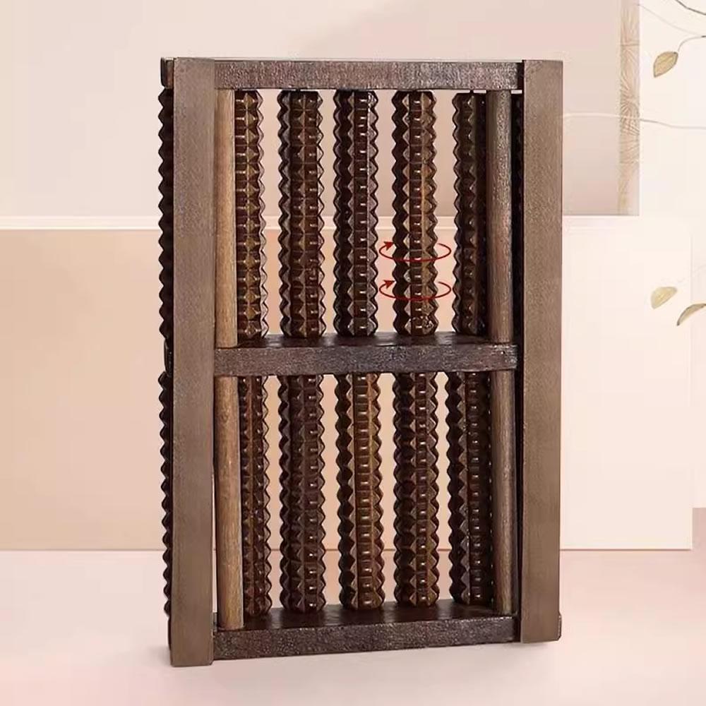 

Восемь рядов твердый деревянный роликовый массажер для ног педикюрная машина щетка для ног деревянные ноги меридианы массажер для ног