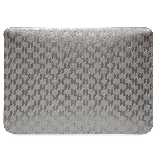 Karl Lagerfeld Sleeve KLCS14SAKHPKG 14" Silver/silver Saffiano Monogram Ikonik
