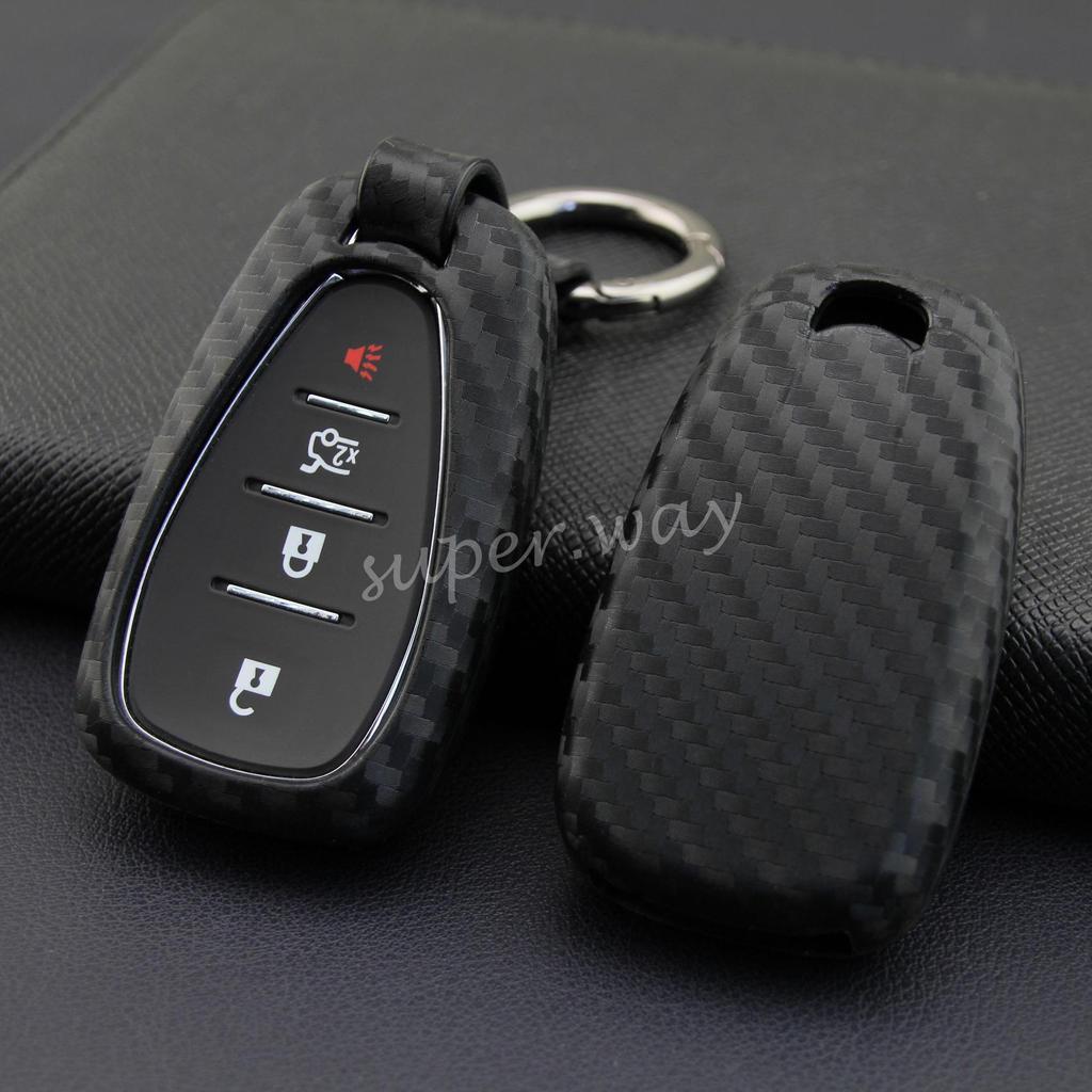 Schlüsselabdeckung aus Kohlefaser für Chevrolet Chuangku und Cruze, kompatibel mit 2018er Modellen.