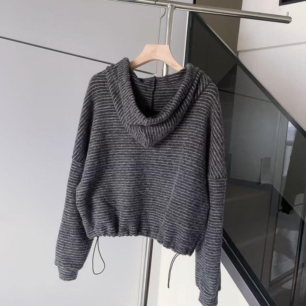 Conjuntos de Trajes para Mujer Talla Grande Pantalones Abrigo con Capucha Engrosado Top Pantalones Largos Traje de Dos Piezas Oversize 2PC