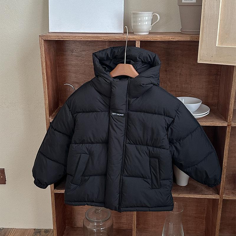 2025 Winter Kids' Thick Cotton-Padded Jacket for Boys and Girls – Cozy Bread Coat for Middle and Big Children