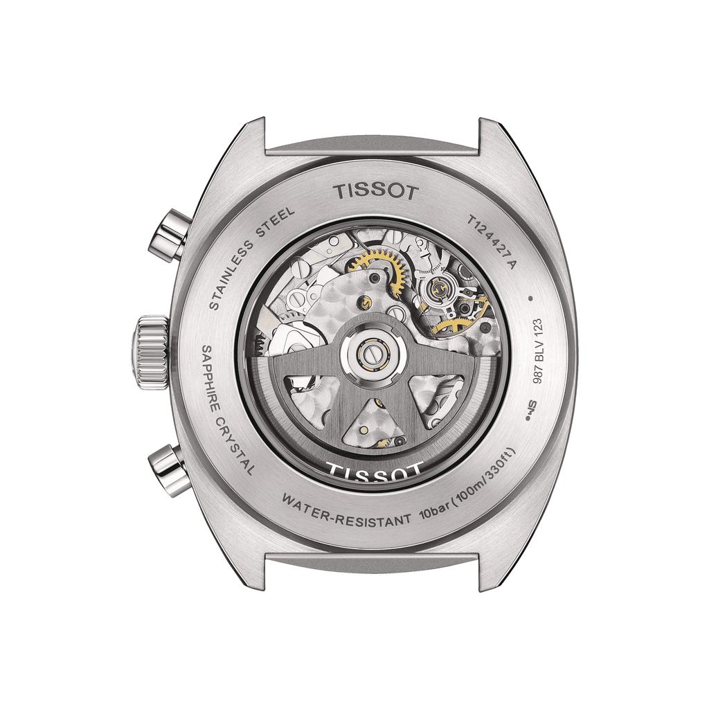 Tissot Ceas Bărbați Fashion cu Curea de Piele cadran Albastru T124.427.16.041.00