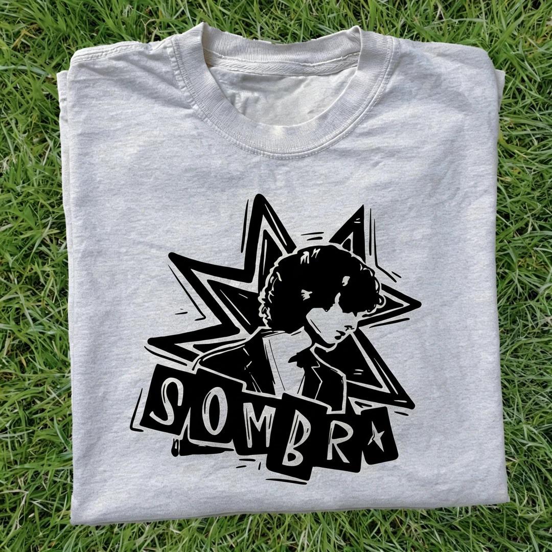 

Sombr Portrait Tour Graphics Cotton Unisex Shirt 2026 Summer New O-neck Unisex Y2k Hip Hop Style Short Sleeve Tshirt Fan Gift S
