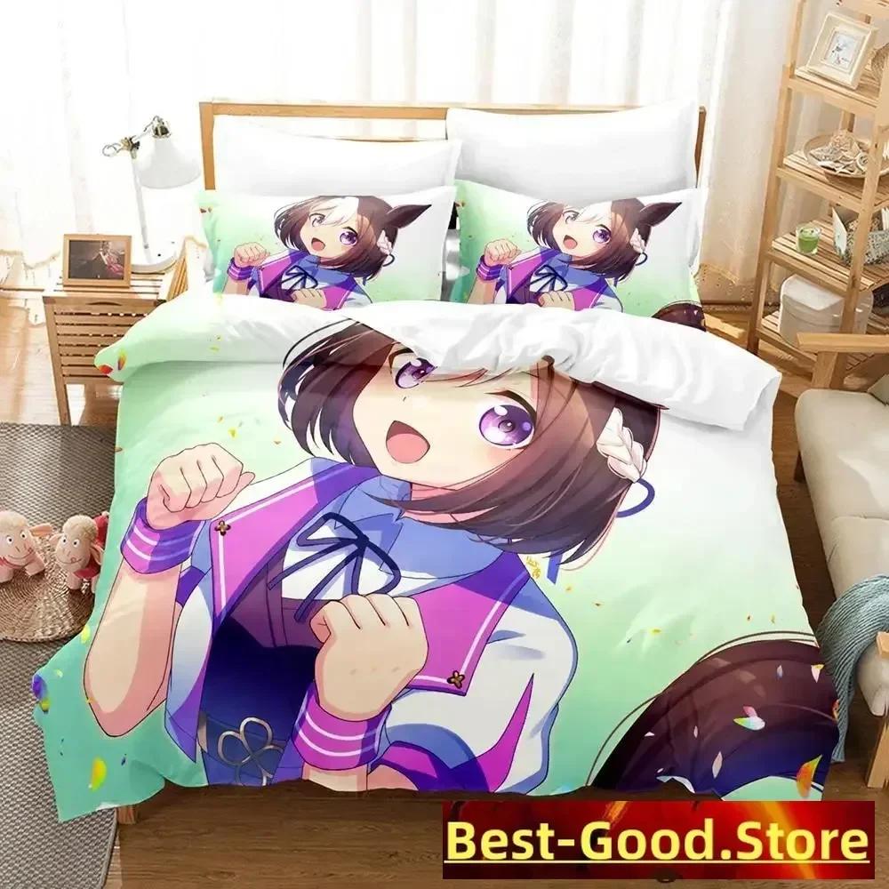 3D Pretty Derby Bedding Set Single Twin Printed Bed Set With Pillowcase Bed Duvet Cover Soft Single Double Queen Super King Size