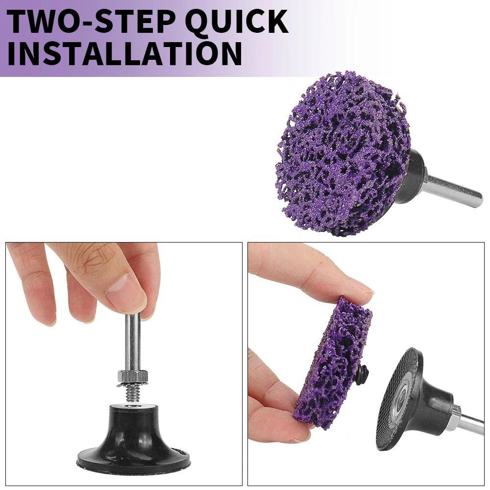 1/4 Inch Holder Grinding Disc 53mm Abrasive Wheels Polishing Strip Disc  Burr Removal