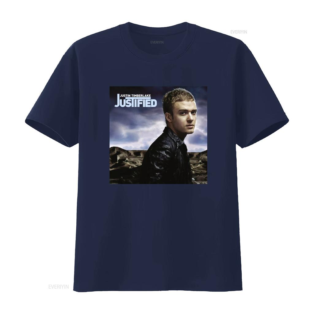 Justin Timberlake Justified Premium T Shirt for Men Stylish and Comfortable vintage Washed Slightly designer clothes homme