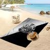 Asciugamano da Spiaggia con Stampa del Newcastle United Football, Asciugamano Grande Morbido ad Asciugatura Rapida per Spiaggia Campeggio Nuoto