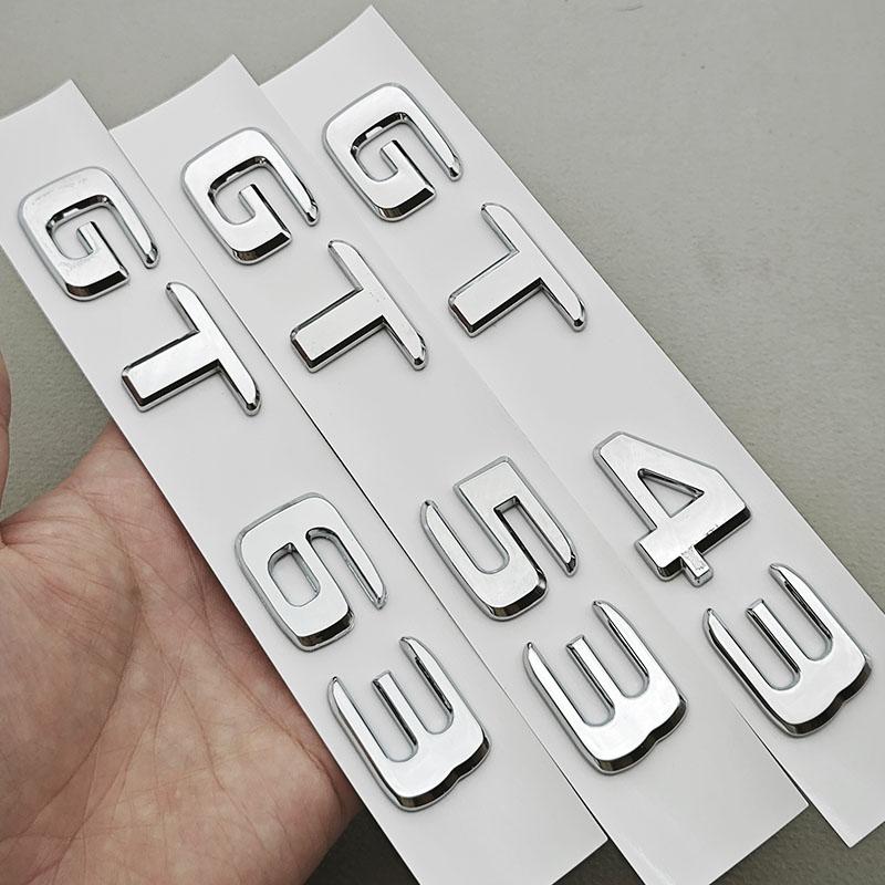 3D ABS Chromowane Litery Logo Samochodowe GT43 GT50 GT53 GT63 Odznaka Emblemat Naklejka Dla Mercedes Benz AMG Seria GT Akcesoria do Oznaczania Tyłu