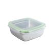 304 Stainless Steel Square Fresh-keeping Box Leak-proof Food Storage Container  Preparing Meals