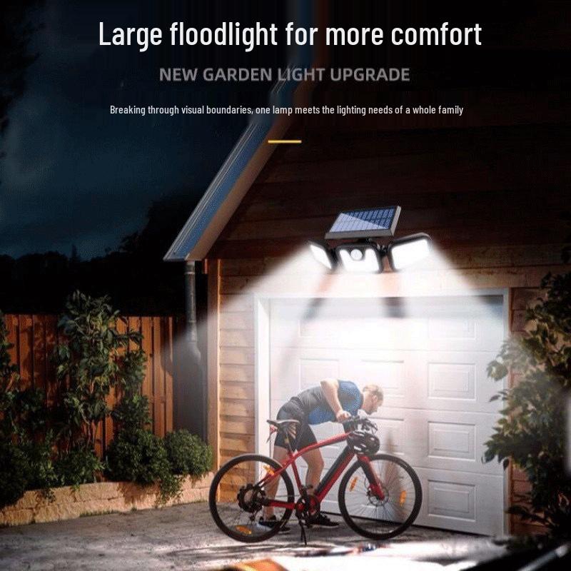 Three-Sided Solar Waterproof Outdoor Street & Courtyard Light