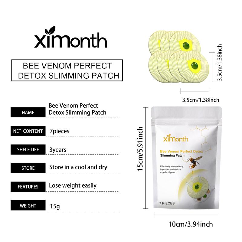 7Pcs Bee Venom Body Care Patches Enhance  Increase Metabolism Tight Skin And Lightweight Body Shape