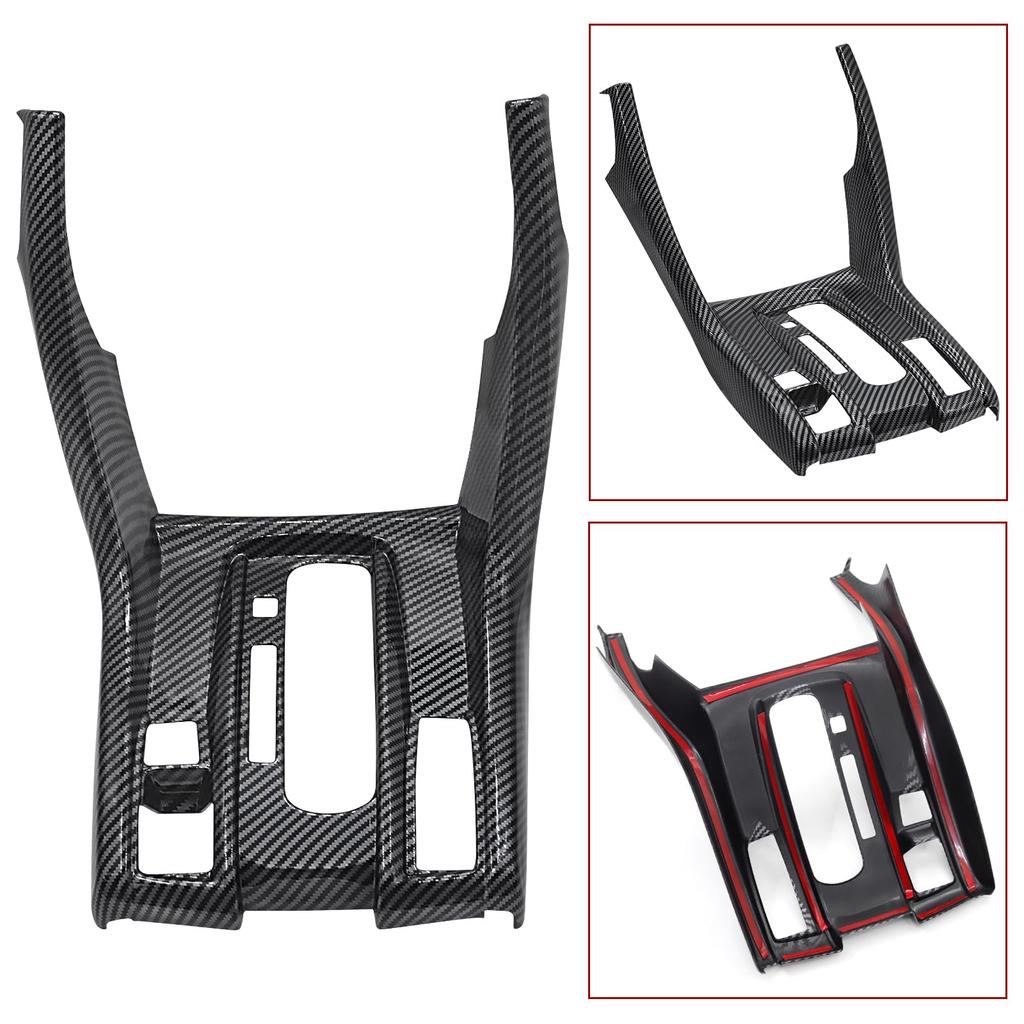 Carbon Fiber Garnish Center Control Panel Interior Part for Honda Civic 10th Generation - Cool Sticker, Trim, Interior Dress-up, Easy Installation