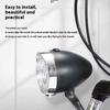 3 LED Retro Fiets Koplamp 3 Lichtstanden Voorlamp Type-C Opladen Vintage Klassieke Fietsen Koplamp Fietsaccessoires