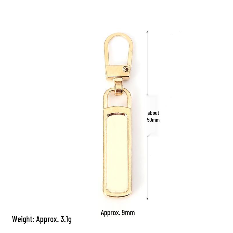Detachable Metal Zipper Pull Tab Accessory for Bags, Shoes, and Clothes Repair