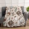 A Cozy Fleece Blanket Featuring a Book Theme Design with Soft Bedding, Perfect for Decorating a Modern Reading Nook Year-Round