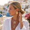 Imitation Pearl Pearl Jewelry Set Stereo Flower Flower Pendant Set  Women Jewelry