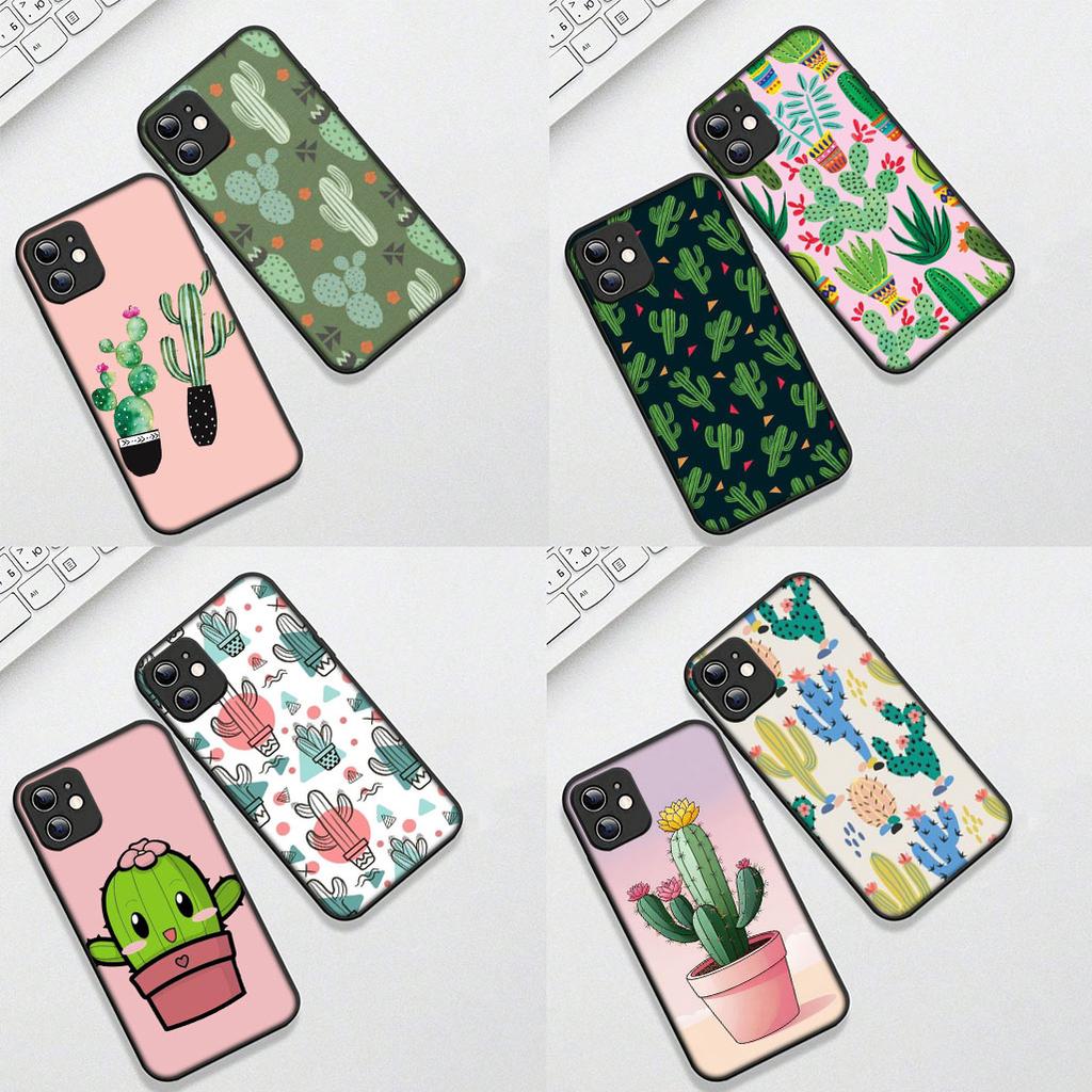 Cactus Wallpaper Phone Case for Samsung Galaxy S20 S22 S21 FE Ultra Plus A07 A17 A15 A16 A25 A57 A37 Protective Cover