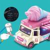 with Music Light Ice Cream Car Model Bright Colors Pull Back Car  Parent-child Interaction