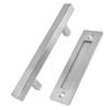 Stainless Steel Door Handle Double Side Brushed Sliding Barn Door Handle for Garage Barn Closet