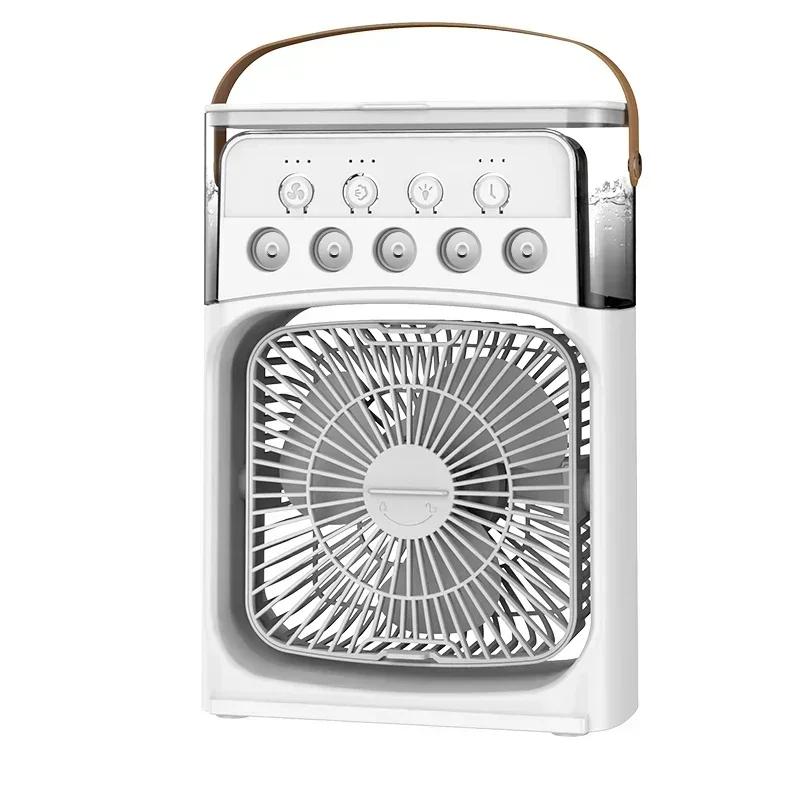 Taşınabilir 3'ü 1 Arada Mini Klima Soğutucu Fan Ev Ürünleri Klima Ev Tipi Küçük Gece LED Nemlendirici Işıklar Kamp Odası