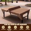 Table Tennis Table Cover 210D Oxford Fabric Waterproof Ping Pong Table Cover Outdoor Terrace Long Tables Cover for 4 Seasons Use