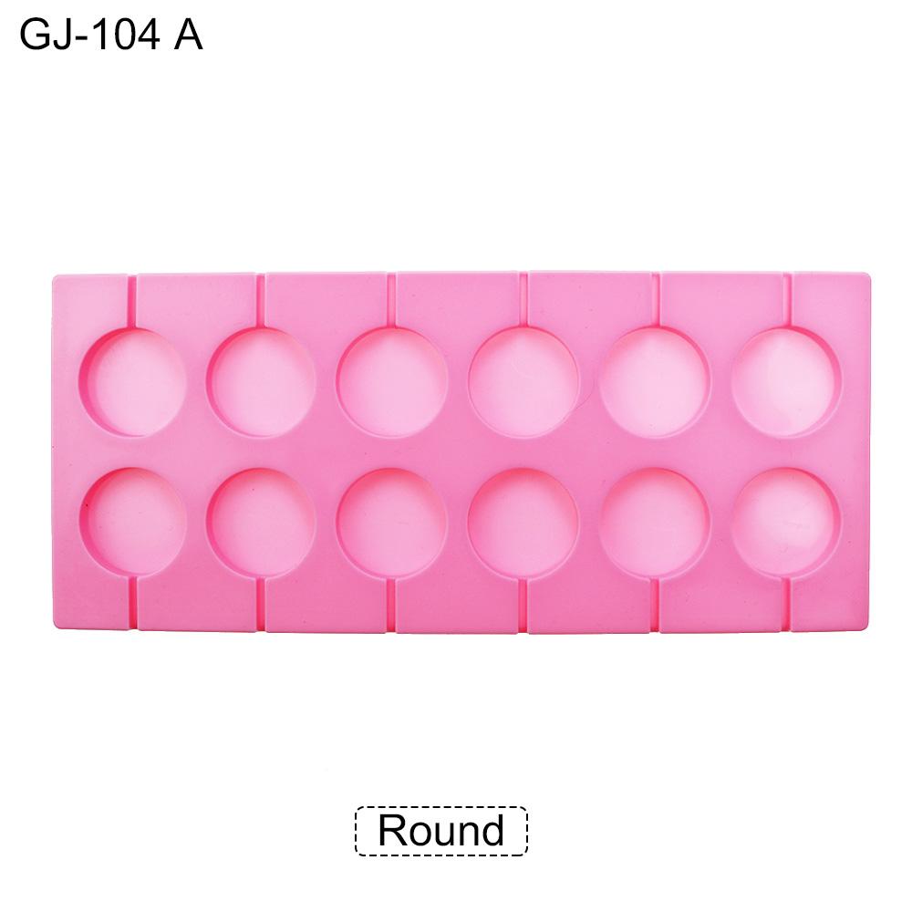 1Pcs 12 Lattice Silicone Lollipop Mold Household Diy Chocolate Candy Baking Tool Cake Dessert Decoration Cheese Stick Soft