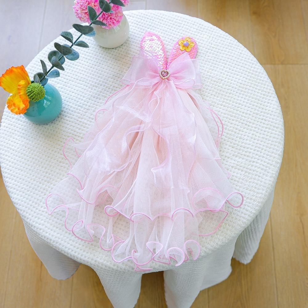 Breathable Dog Wedding Dress Luxury Pet Clothing Fashion Pet Headdress  Wedding Ceremony Party