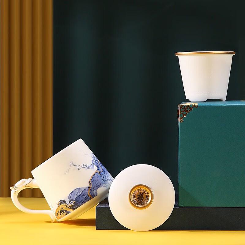 Yixing Zisha Shi Piao Tea Mug with Filter