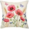 Simple Red Print Pattern Home Decor Pillowcase Bedroom Living Room Sofa Decoration Polyester Cushion Cover with Zipper